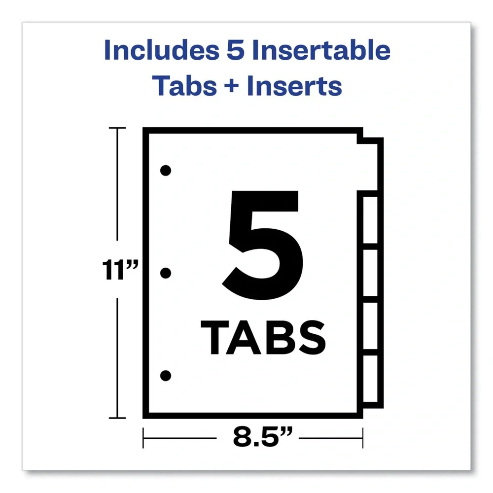 10 Pack Avery Big Tab Yellow Dividers